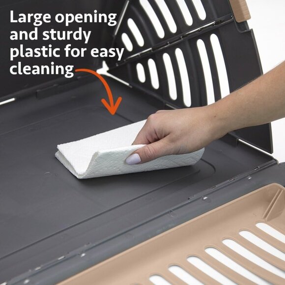 Sport Pet Designs Foldable Travel Cat Carrier - Front Door Plastic Collapsible - Picture 5 of 7